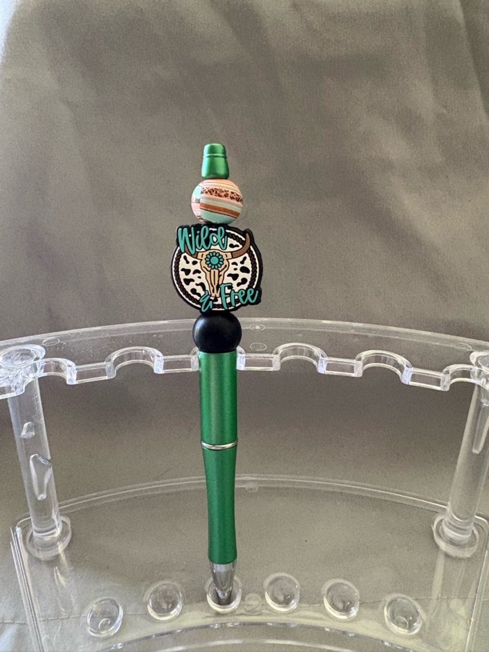 Green 'Wild & Free' Decorative Ballpoint Pen